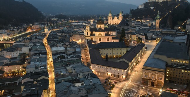 Salzburg by night